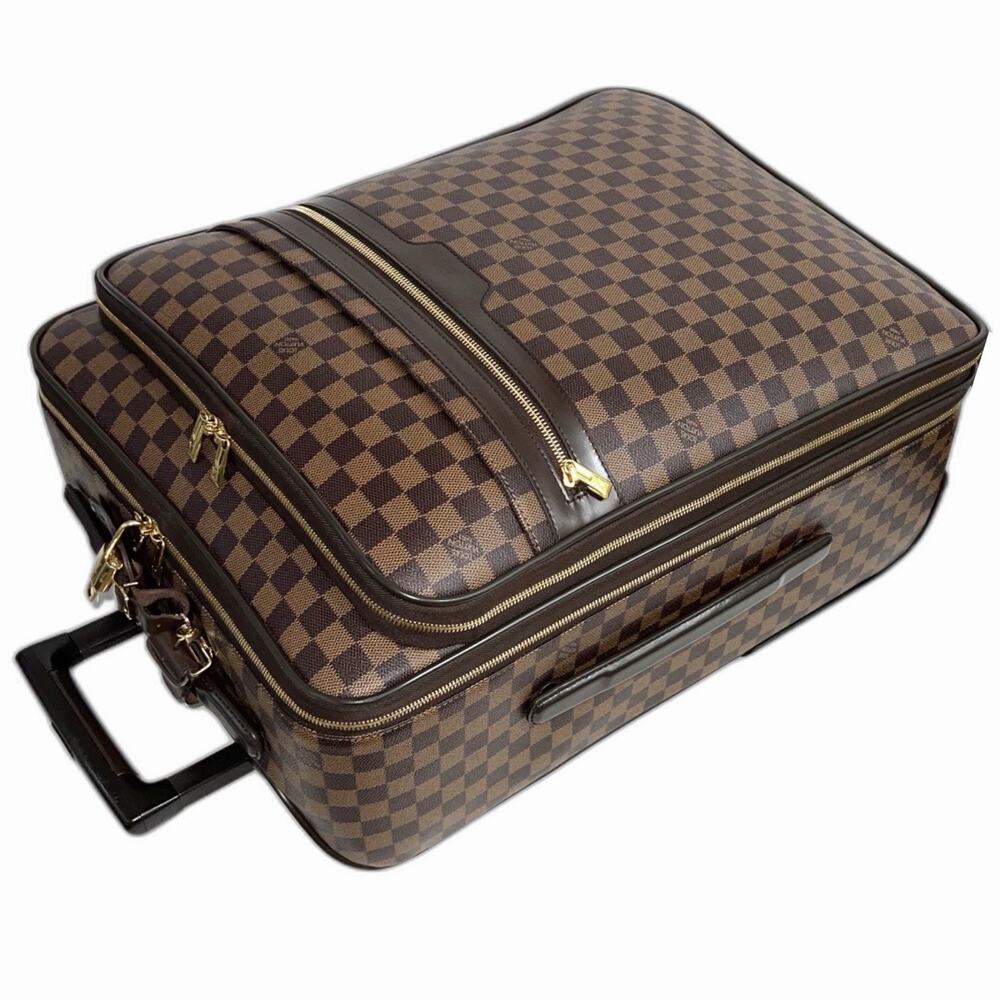 Louis Vuitton Pegase 55 Legere Suitcase Damier Ebene w/ Cover Garment Dustbag - Picture 10 of 16